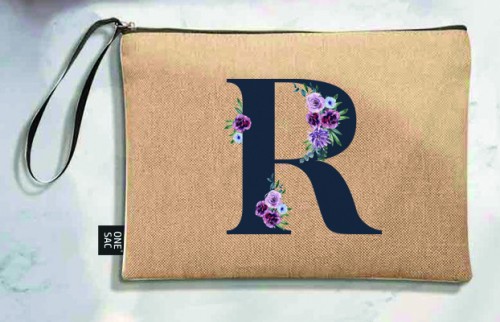 Tote bag lettre r - cadeaux de mariage